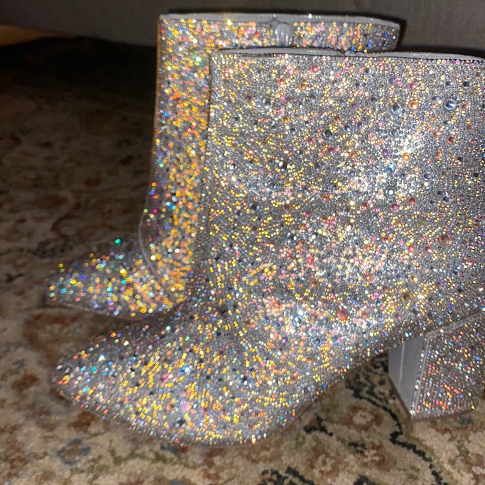 Size 12 womens Betsey Johnson Sparkly  Boots